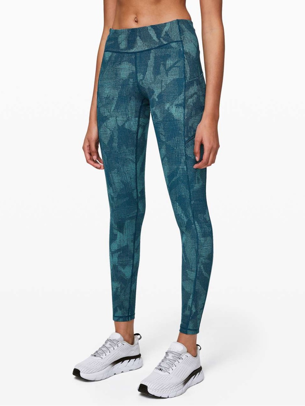 10. Lululemon Speed Up Tight 28" Illusion Tidal Teal Bermuda Teal size 6 - Picture 2 of 12